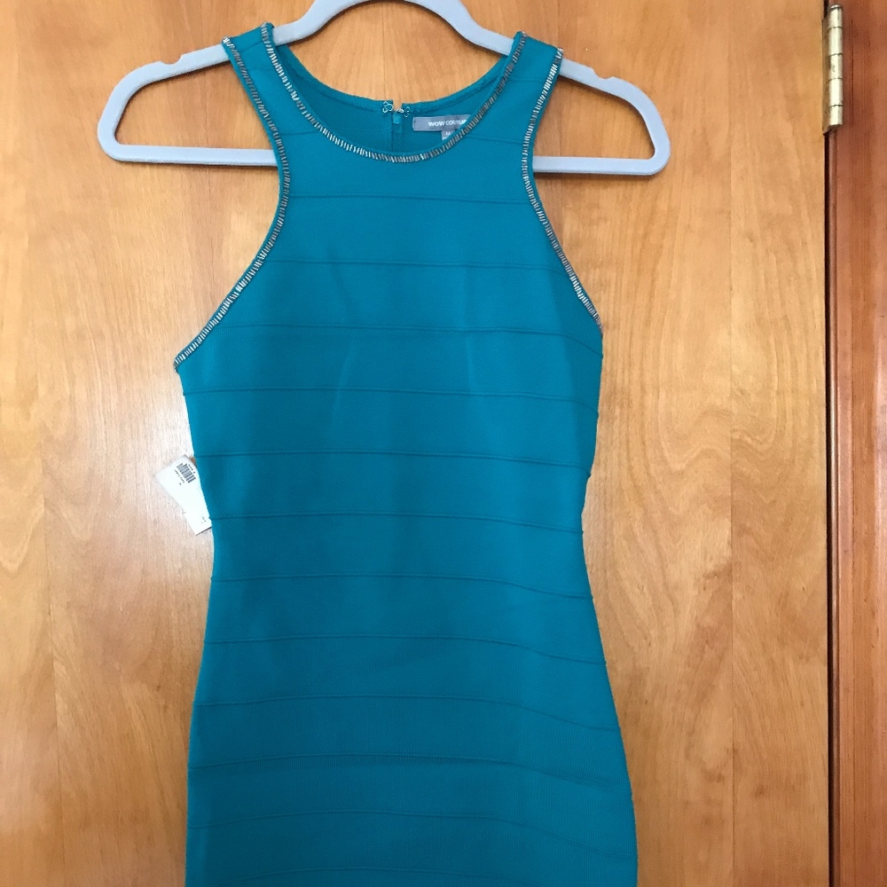 Wow Couture Green Mini Dress Size M with tags